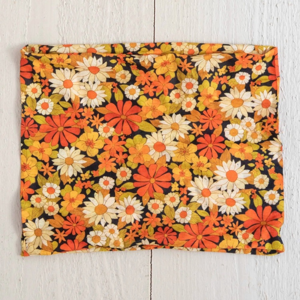 Half Boho Bandeau Headboard - Ditsy Garden Black. 📌PRICE FIRM📌 - Picture 2 of 7